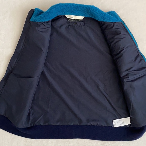 {J. Crew} Crewcuts | Sherpa Zip Front Vest with Pockets C9336 Blue (12) - Picture 7 of 16